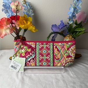NWT Vera Bradley Capri Melon Brush and Pencil Case RETIRED PATTERN